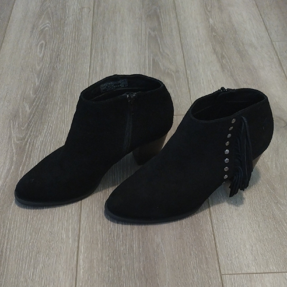Black Suede Ankle Boots - Picture 12 of 13